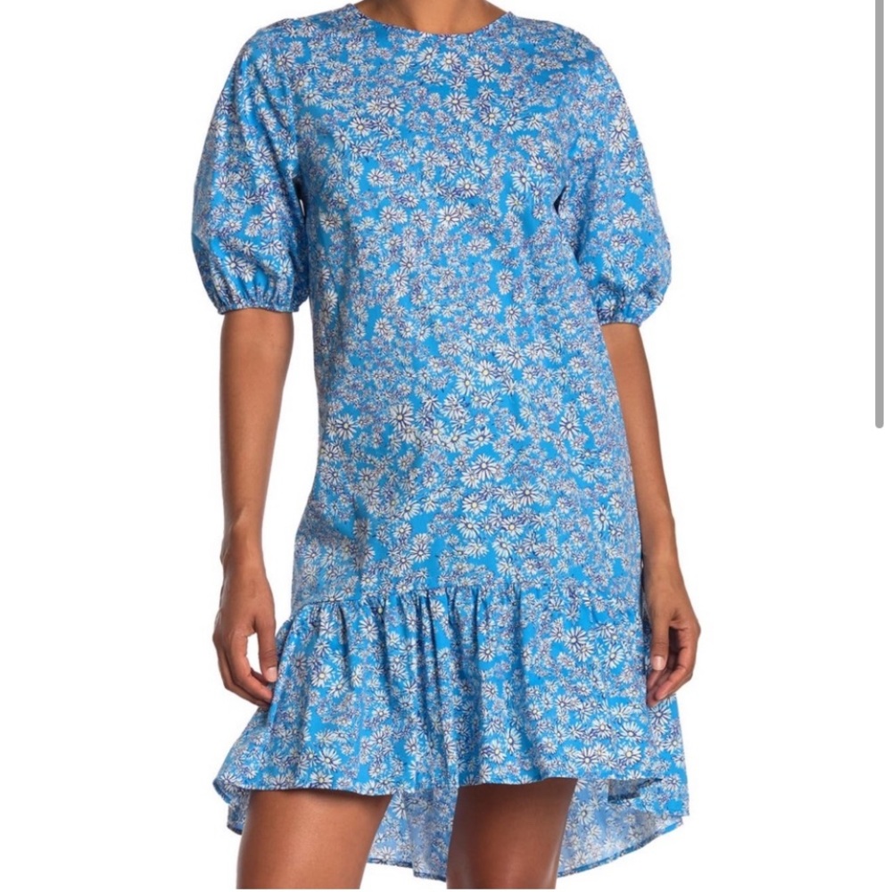 NWT Topshop high low ruffle dress